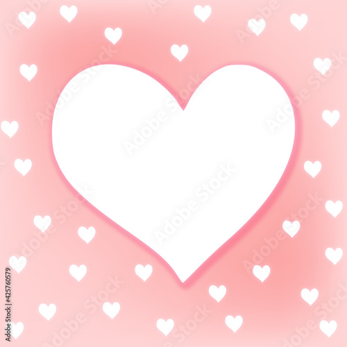 pink background with hearts  gradient color