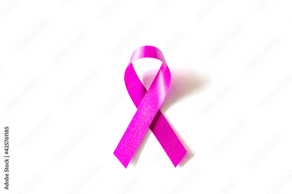 Breast cancer symbol concept. Pink ribbon on white background with clipping path. Breast cancer symbol concept. Pink ribbon on white background with clipping path.