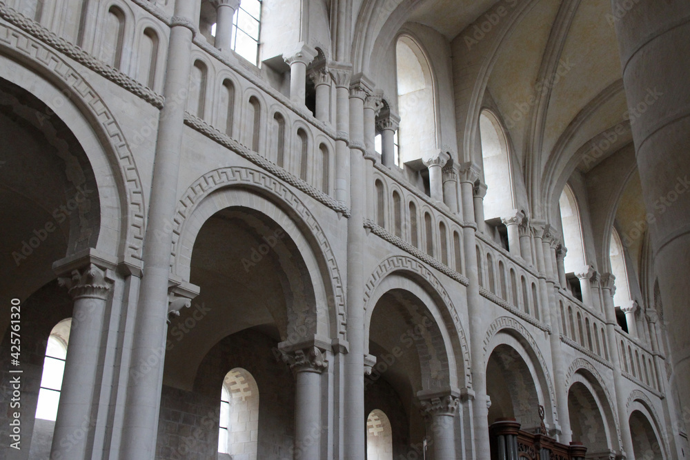 trinity church of the abbaye aux dames in caen (france)