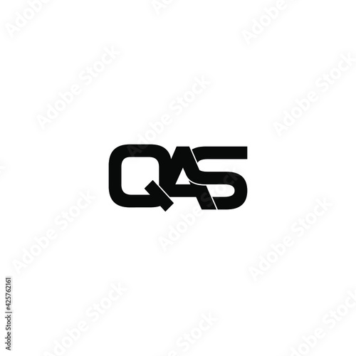 qas letter original monogram logo design