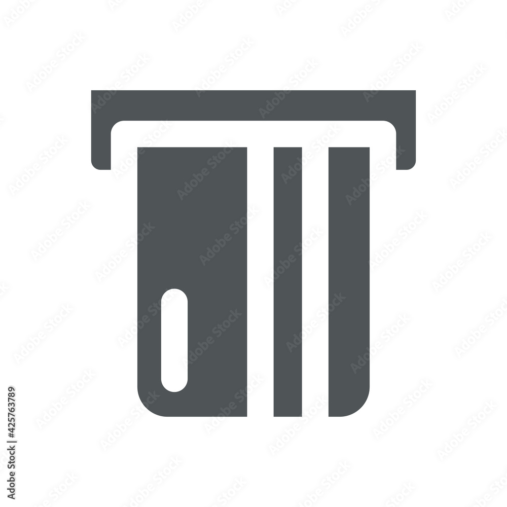 ATM Icon Isolated On White Background. Withdraw Symbol Modern, Simple, Outline, Vector, Icon For Website Design, Mobile App, UI. Vector Illustration ATM Icon Isolated On White Background. Withdraw Symbol Modern, Simple, Outline, Vector, Icon For Website Design, Mobile App, UI. Vector Illustration