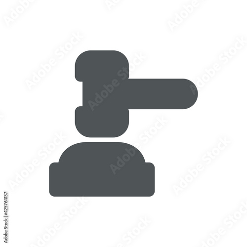 Judge gavel icon isolated on white background. Hammer symbol modern, simple, vector, icon for website design, mobile app, ui. Vector Illustration