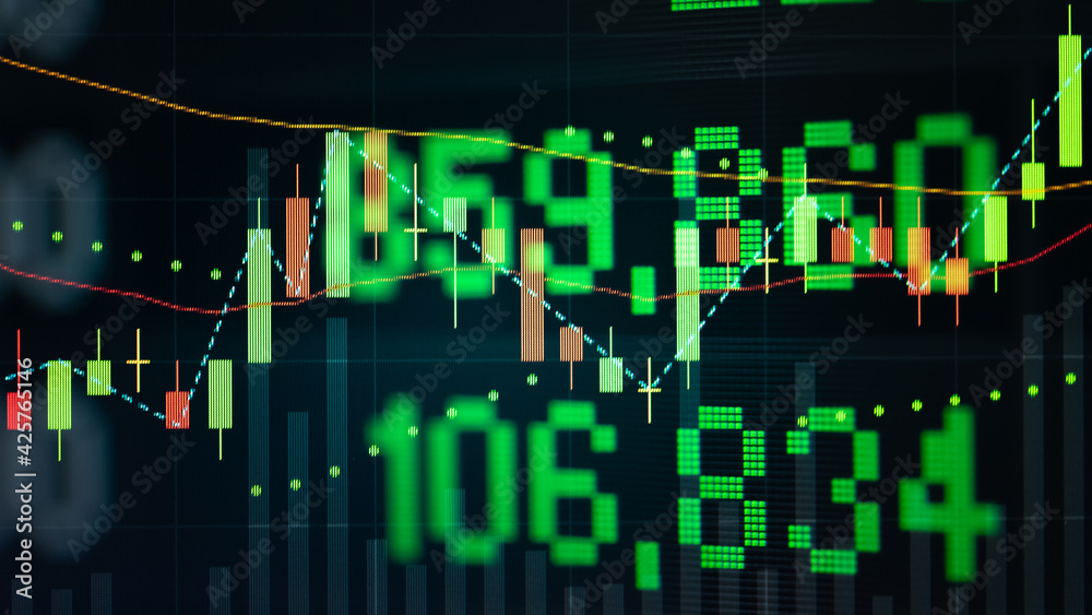 Financial data in term of a digital prices on LED display. A number of daily market price and quotation of prices chart to represent candle stick tracking in Forex trading.
Financial data in term of a digital prices on LED display. A number of daily market price and quotation of prices chart to represent candle stick tracking in Forex trading.