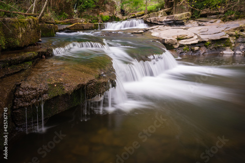 Small waterfalls in a river 