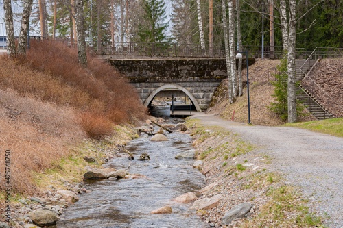 View of The City Brook, Imatra, Finland photo