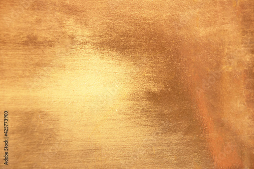 Gold abstract background or texture and gradients shadow horizontal shape