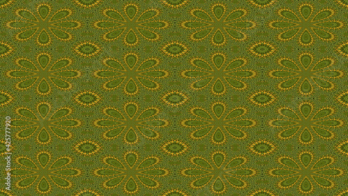 Green and yellow geometric pattern