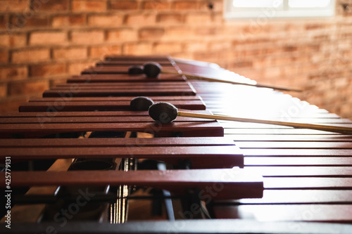 Marimba and sticks photo