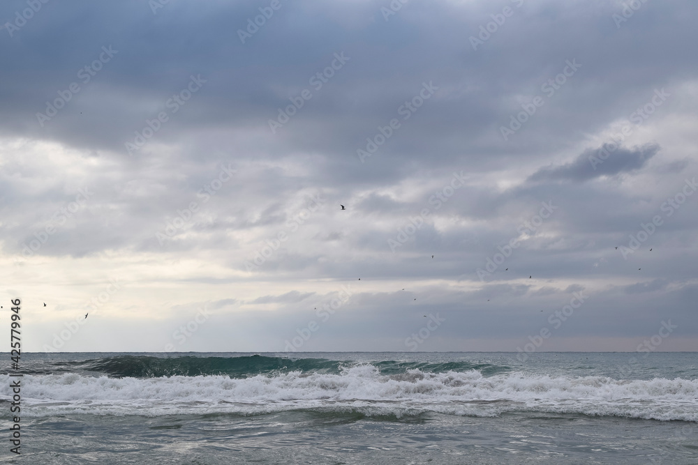 storm over the sea storm over the sea