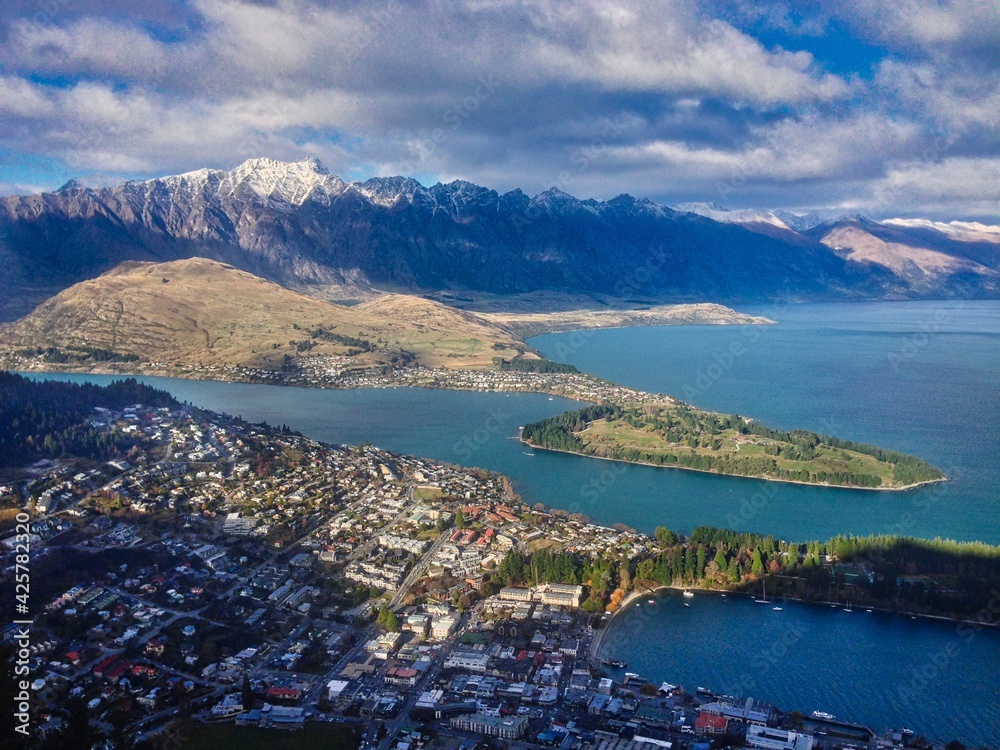 Naklejka premium Queenstown, New Zealand