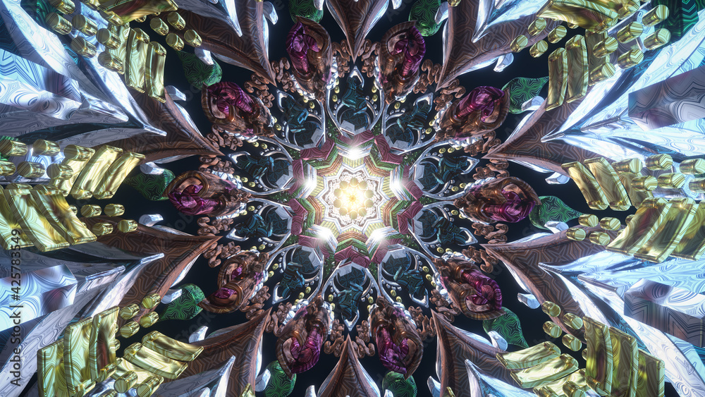 Psychedelic 3D of abstract mandala for trippy art psychedelic trance to open third eye chakra of trance visuals of trip background wallpaper illustration cgi beautiful colorful bright Psychedelic 3D of abstract mandala for trippy art psychedelic trance to open third eye chakra of trance visuals of trip background wallpaper illustration cgi beautiful colorful bright