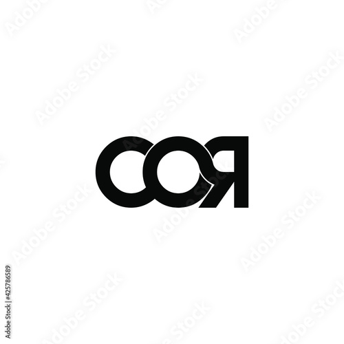 cor letter original monogram logo design