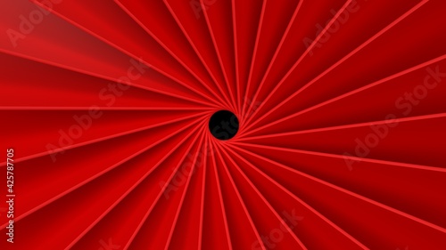 3d render circulation background wallpaper swirling red pattern