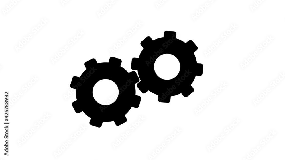 Animation with rotating gears with alpha channel. Seamless looping. Mechanical technology. Machine components. An engineering or technological concept. Production icon. Elements of mechanics. Dynamic Animation with rotating gears with alpha channel. Seamless looping. Mechanical technology. Machine components. An engineering or technological concept. Production icon. Elements of mechanics. Dynamic