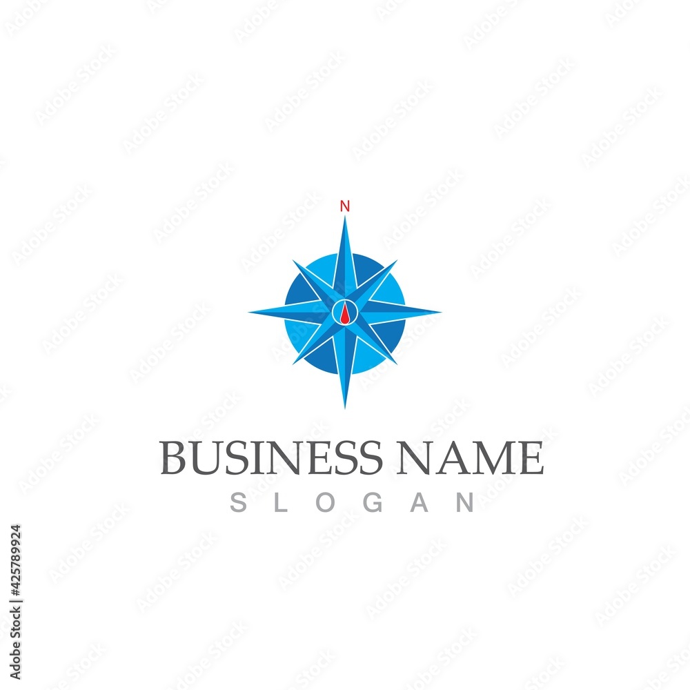 compass logo template vector icon illustration compass logo template vector icon illustration