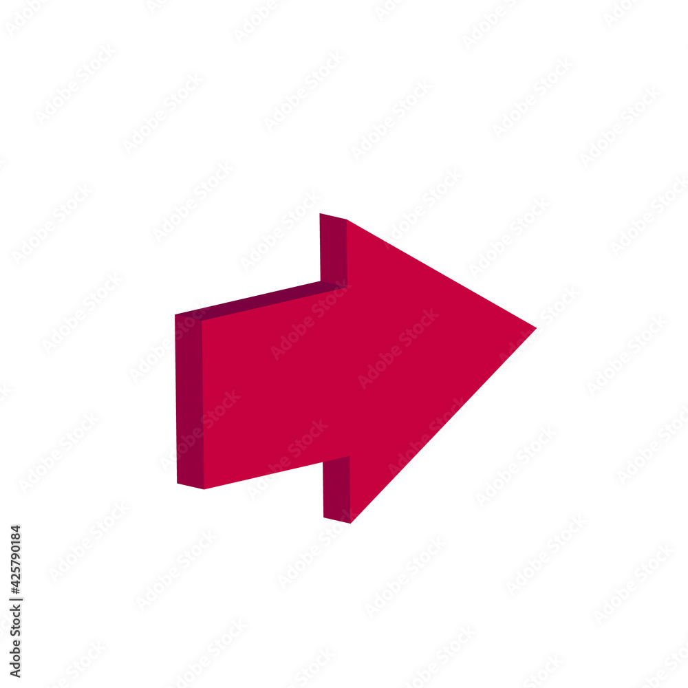 Arrow isometric 3d Arrow isometric 3d