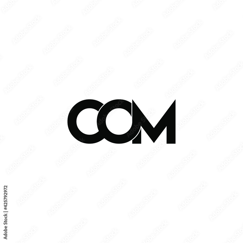 com letter original monogram logo design