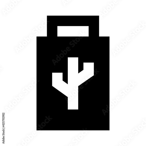 
Download this premium linear icon of universal serial bus

