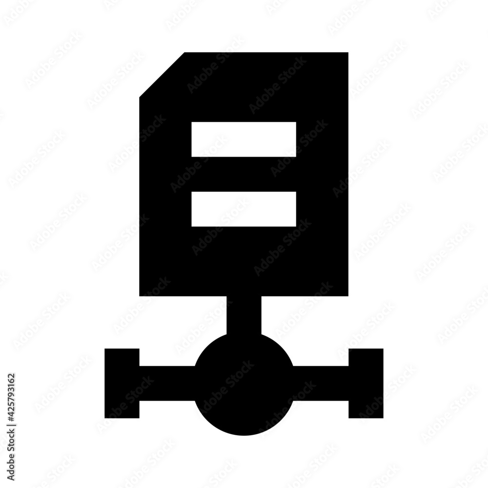 A file network icon in linear design
A file network icon in linear design
