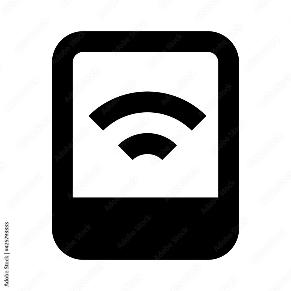 A mobile wifi icon in linear design
A mobile wifi icon in linear design