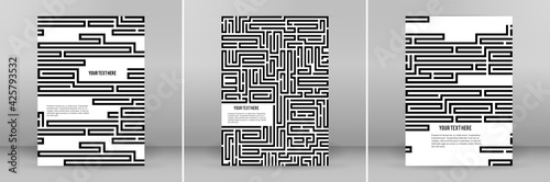 Maze texture vintage and place for your text isolated. Abstract illustration. Concept psychology, creative problem solving, logical thinking, the study of human relations, vector Illustration eps10