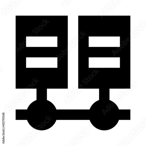 
A servers connection editable linear icon

