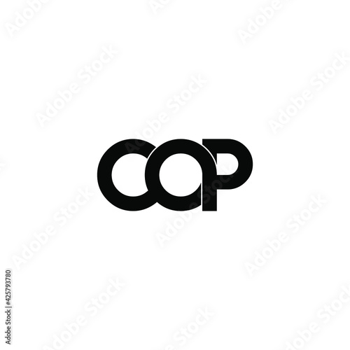 cop letter original monogram logo design