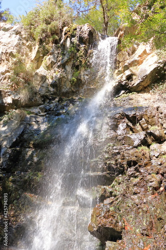 Fototapeta Naklejka Na Ścianę i Meble -  Caledonia waterfall in the troodos mountains in cyprus