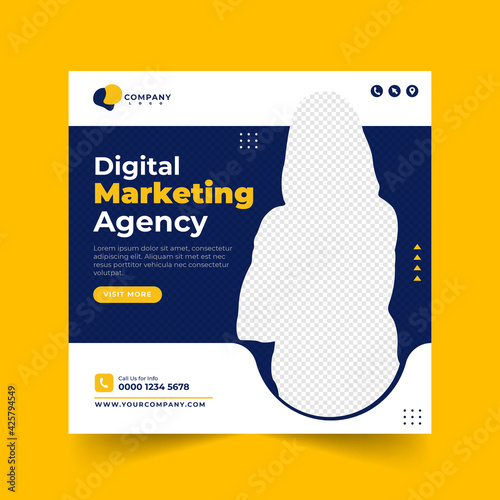 digital marketing agency business Instagram square post