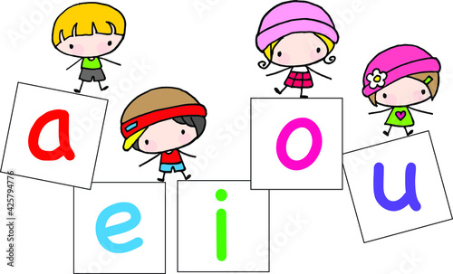 writing numbers book vector cartoon education book learn phonics