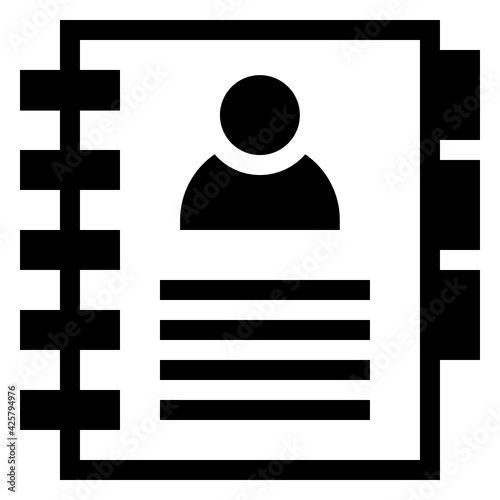 
Download this linear icon of contacts book 

