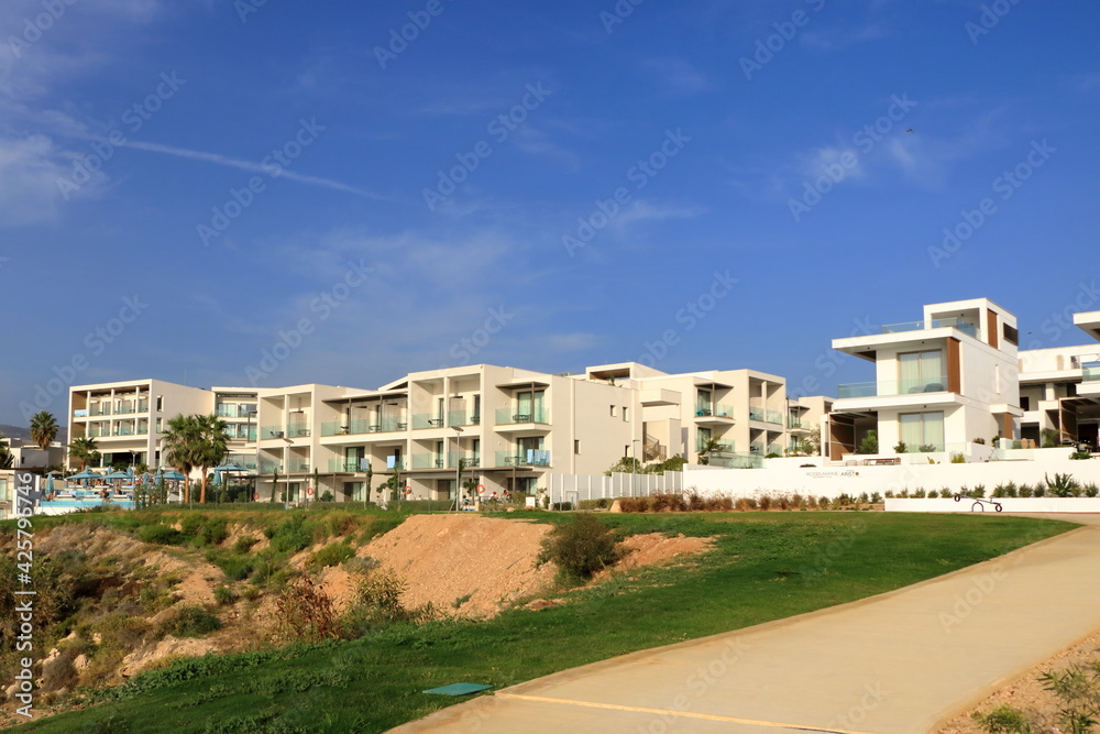 Atlantica Mare Village tourist resort in Paphos in Cyprus