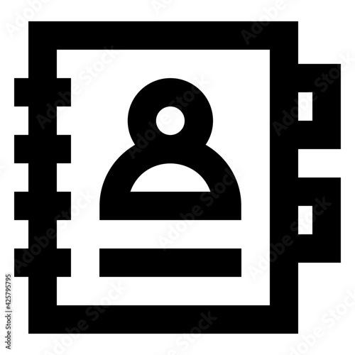 
Download this linear icon of contacts book 

