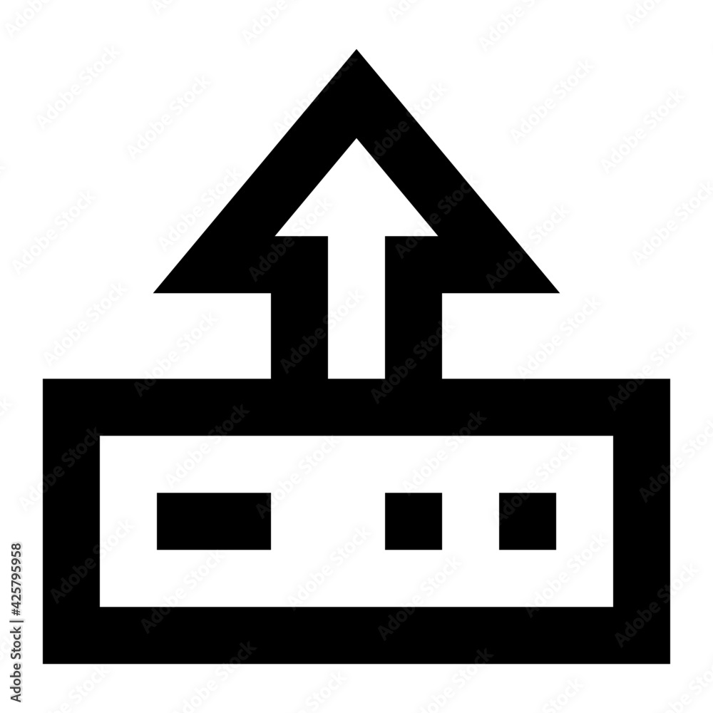 An editable linear icon of server upload
An editable linear icon of server upload