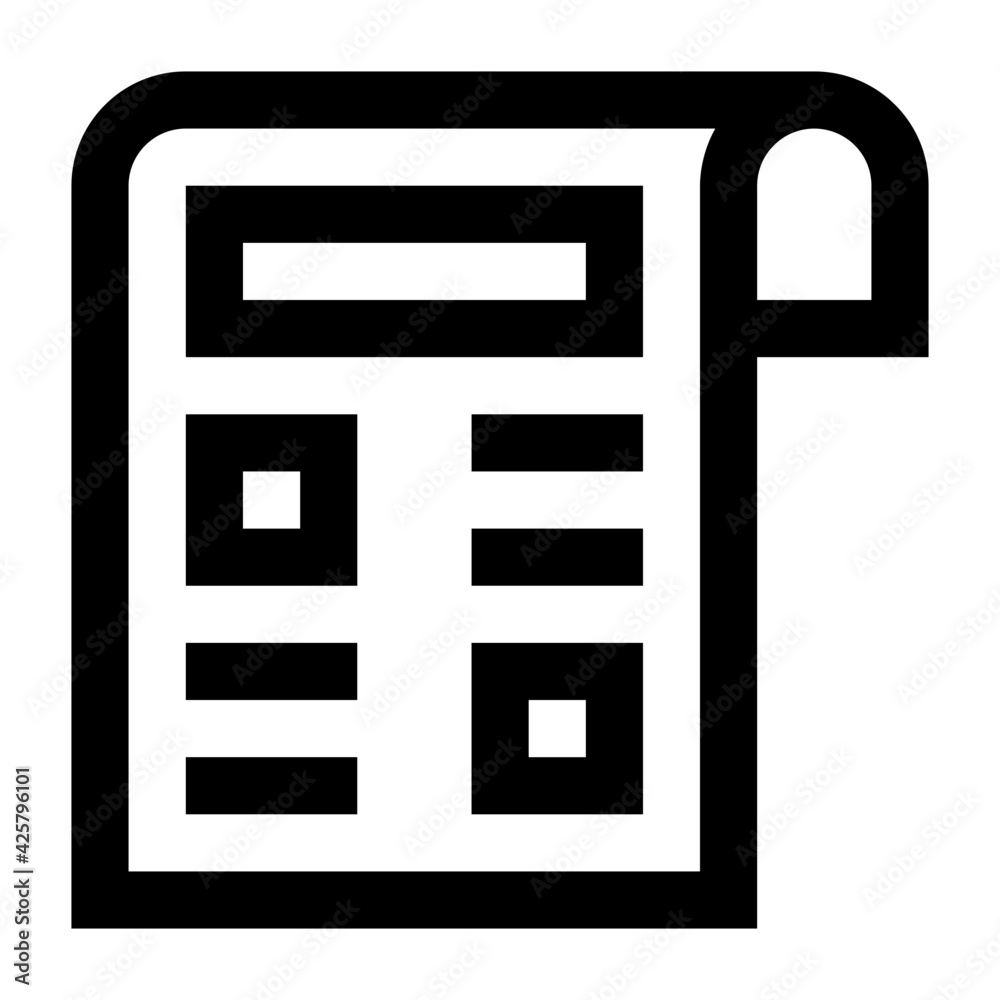 Icon of draft in linear design
Icon of draft in linear design