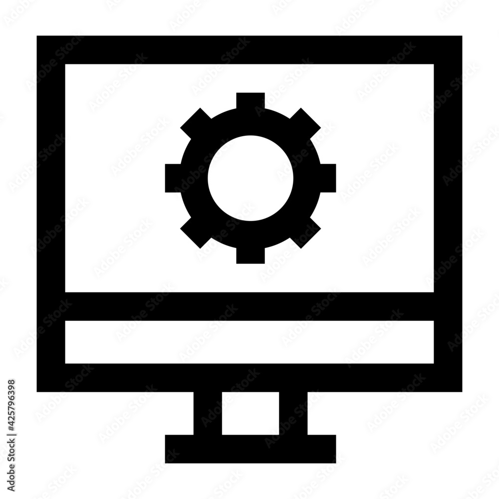 An icon of system settings in modern linear design
An icon of system settings in modern linear design