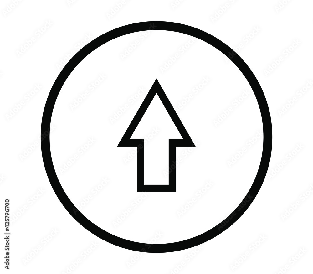 Mandatory direction icon Mandatory direction icon