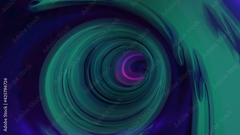 3d animation pastel glow tunnel blobs