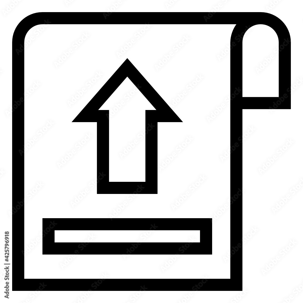 Icon of file upload, editable design
Icon of file upload, editable design