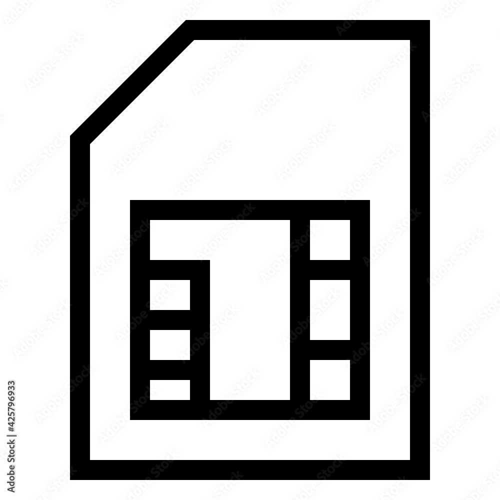 Sim card, linear icon download
Sim card, linear icon download
