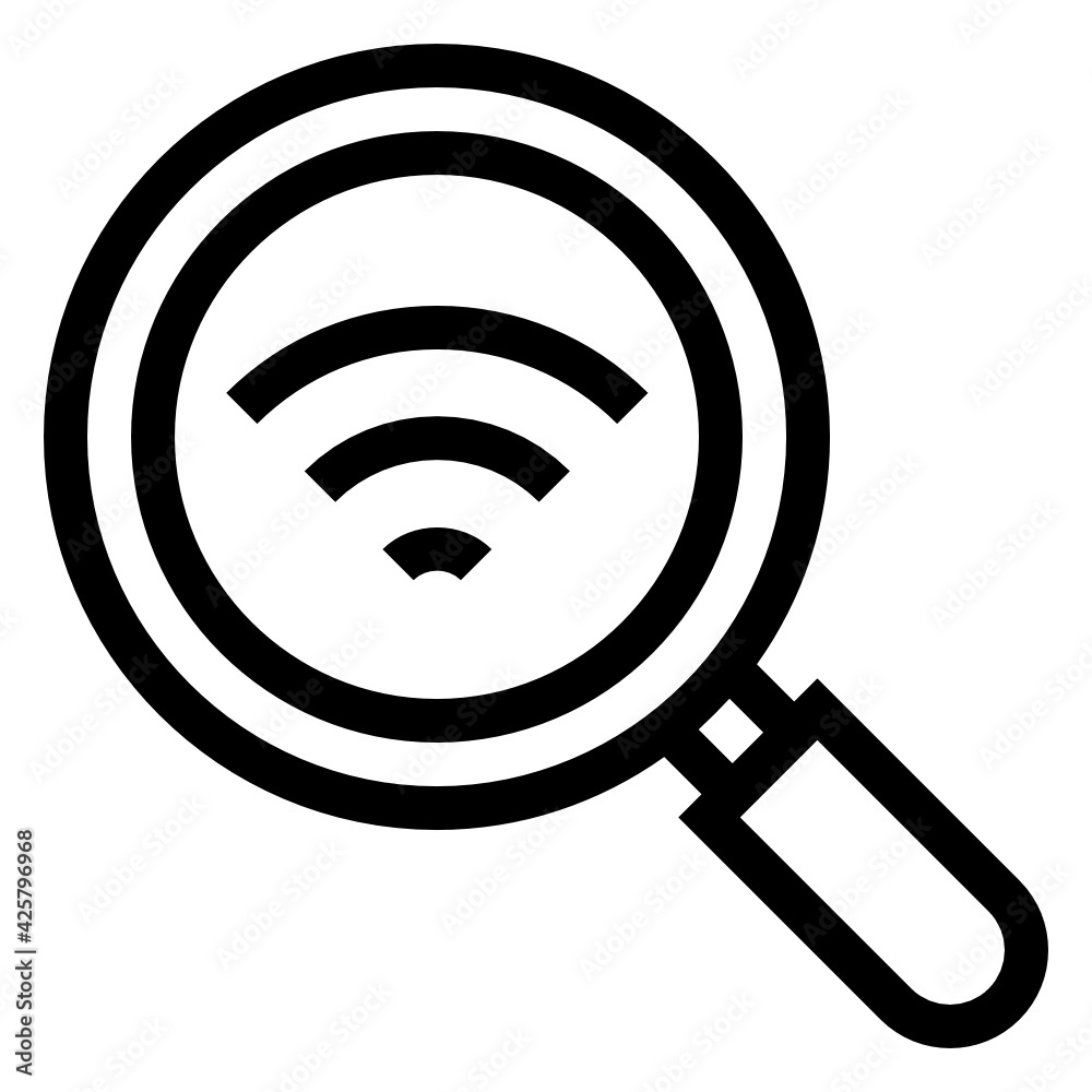 Linear icon of search network
Linear icon of search network