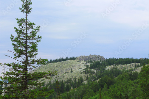 Beautiful mountain landscape. Selective focus. Background. photo