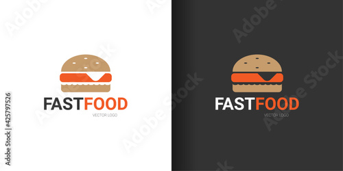 Fast food vector logo template