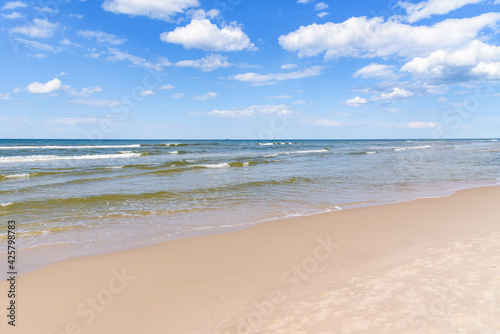 Coast of Baltic sea as summer background