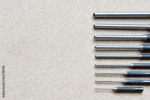 roll pin punch set tools for remove pin or latch of any mechanic