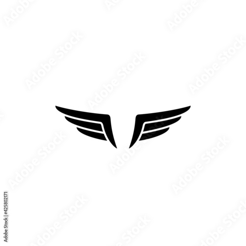 Wings logo or icon design