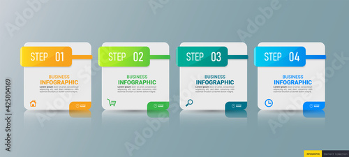 Timeline Infographics design template.