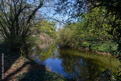 chemin de randonnée, rivière, L’Orge, Juvisy sur Orge, Essonne, 91