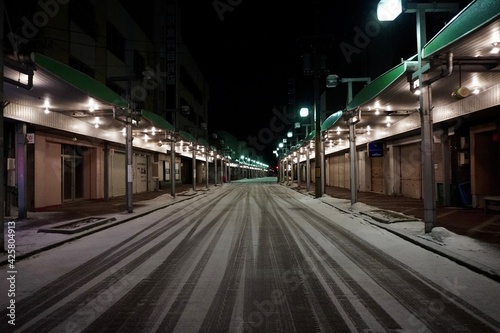夜の商店街