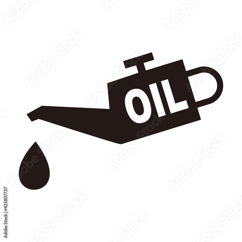 automotive engine oil change logo vector icon